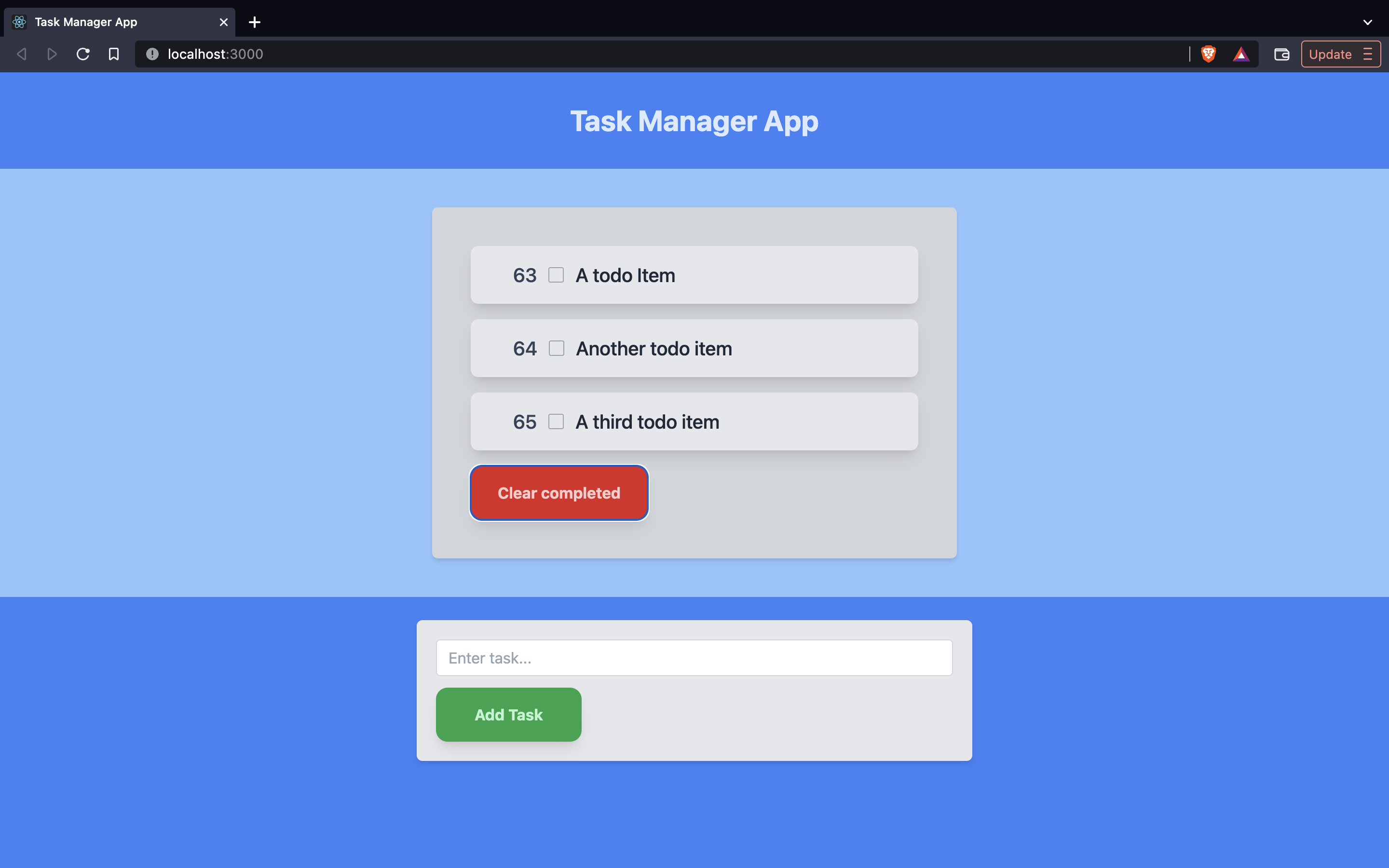Picture of task manager app