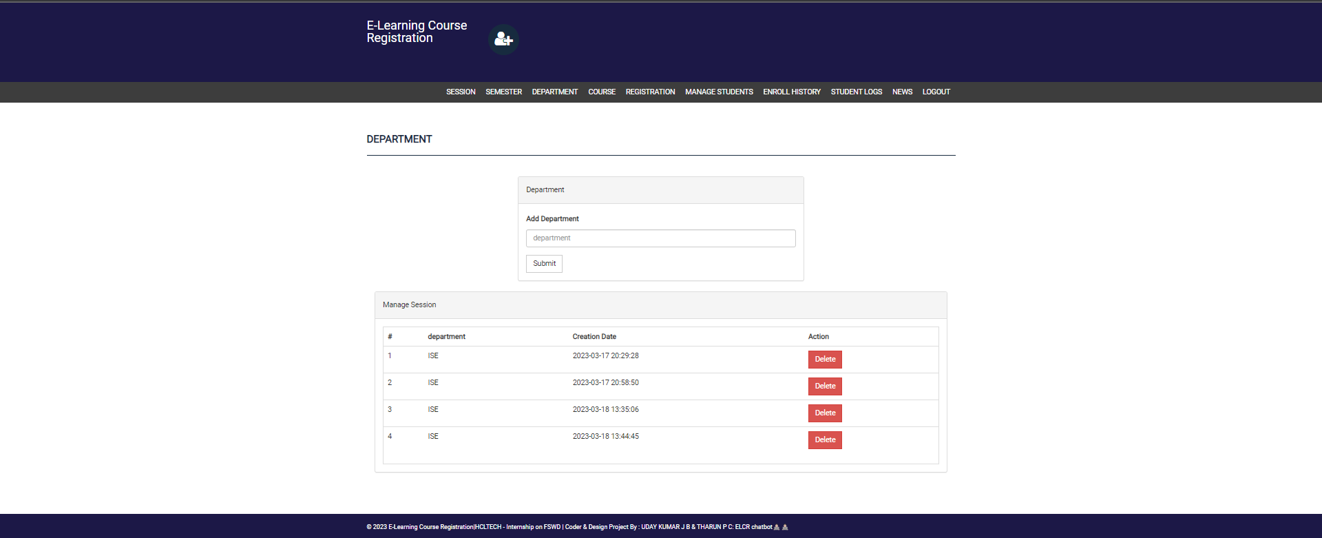 GitHub - UdayReddyJB/FRT-ELCR-Project: E-Learning Course Registration ...