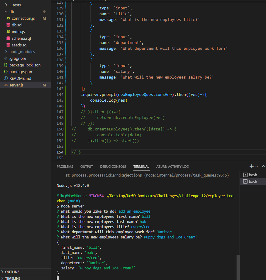 GitHub - mwjones2186/employee-tracker