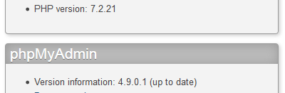Version Information does not display update status in PHP 7.3.x · Issue ...
