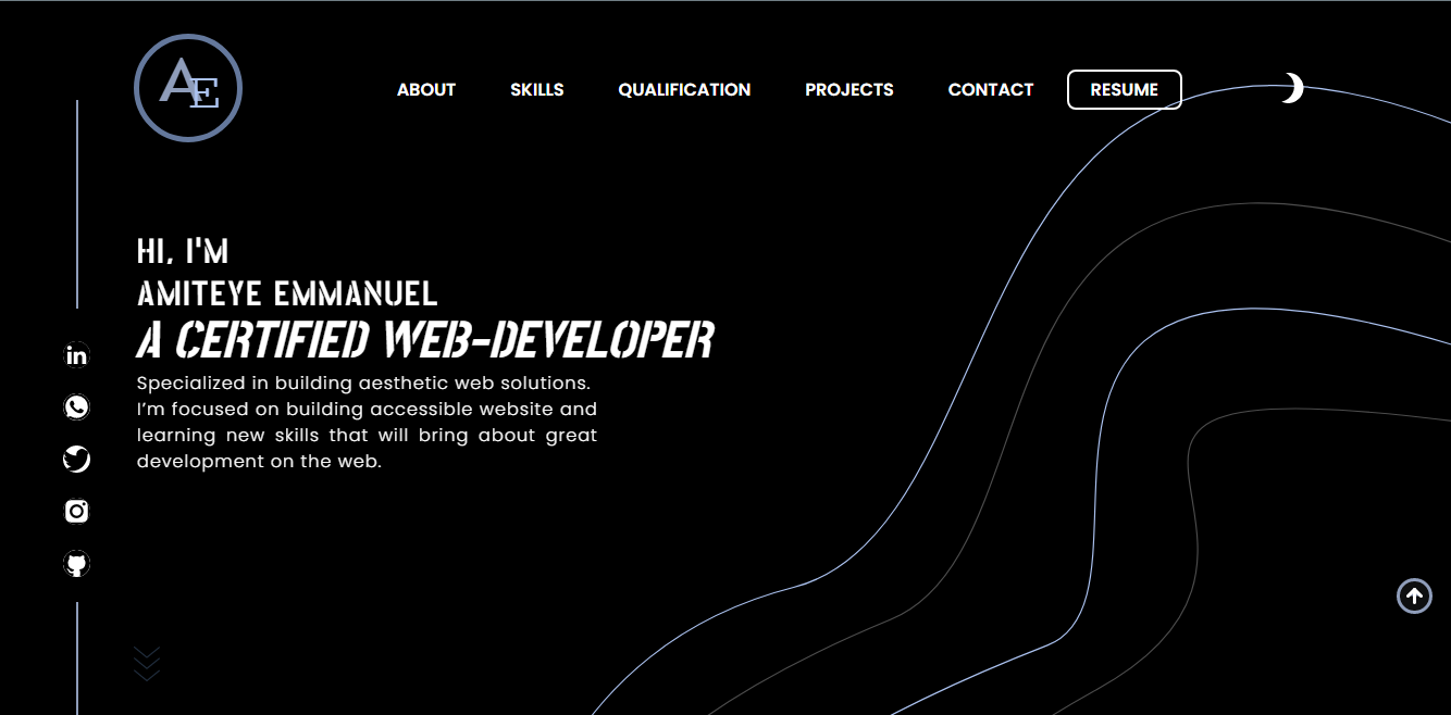 GitHub - AmiteyeEmmanuel/Portfolio: This is my Portfolio. It was build ...