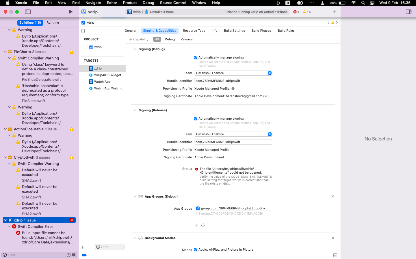 build error · Issue #324 · JohanDegraeve/xdripswift · GitHub