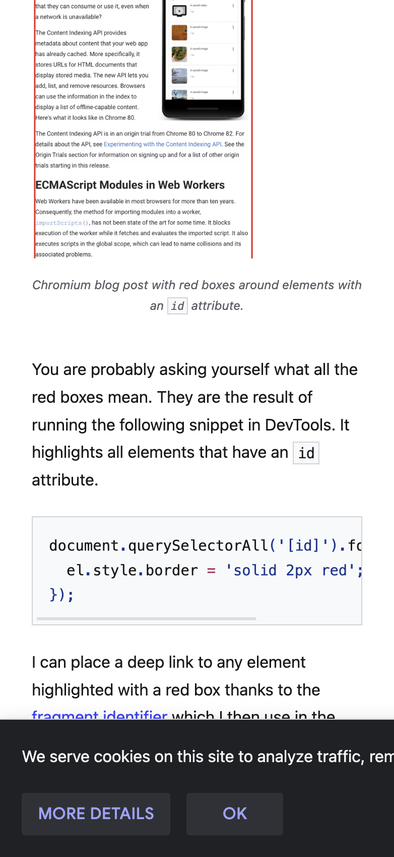 Cookies banner overflows screen max width on mobile · Issue #8262 ·  GoogleChrome/web.dev · GitHub