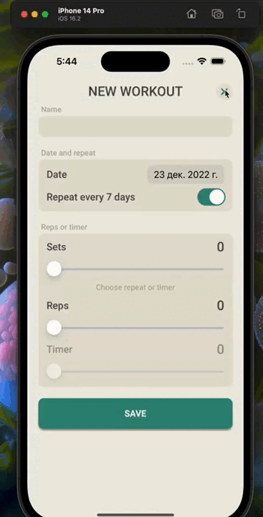 GitHub - snzmxm/Workout-Tracker