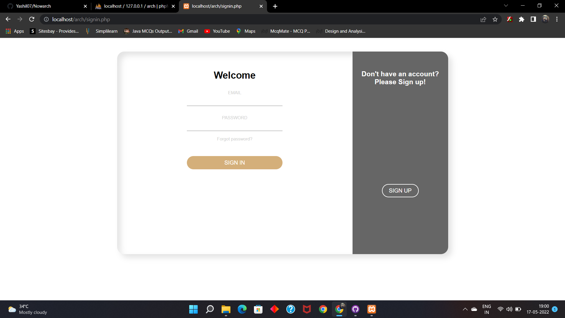 GitHub - ViralJariwala/Nowarch: NOWARCH is a Website for designing your ...