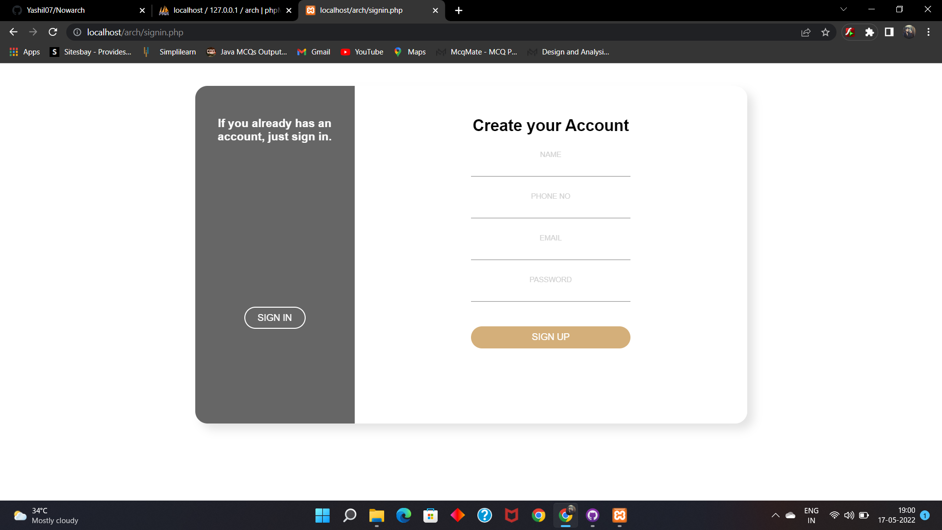 GitHub - ViralJariwala/Nowarch: NOWARCH is a Website for designing your ...