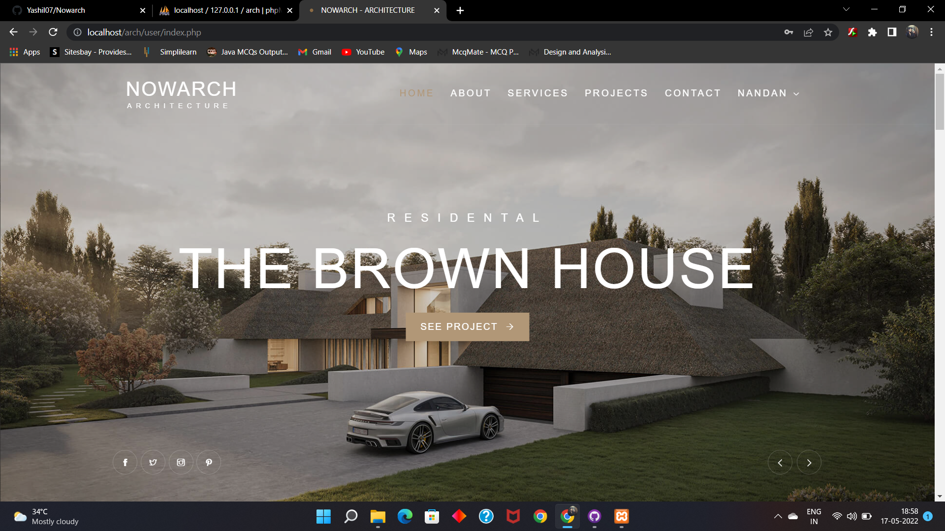 GitHub - ViralJariwala/Nowarch: NOWARCH is a Website for designing your ...