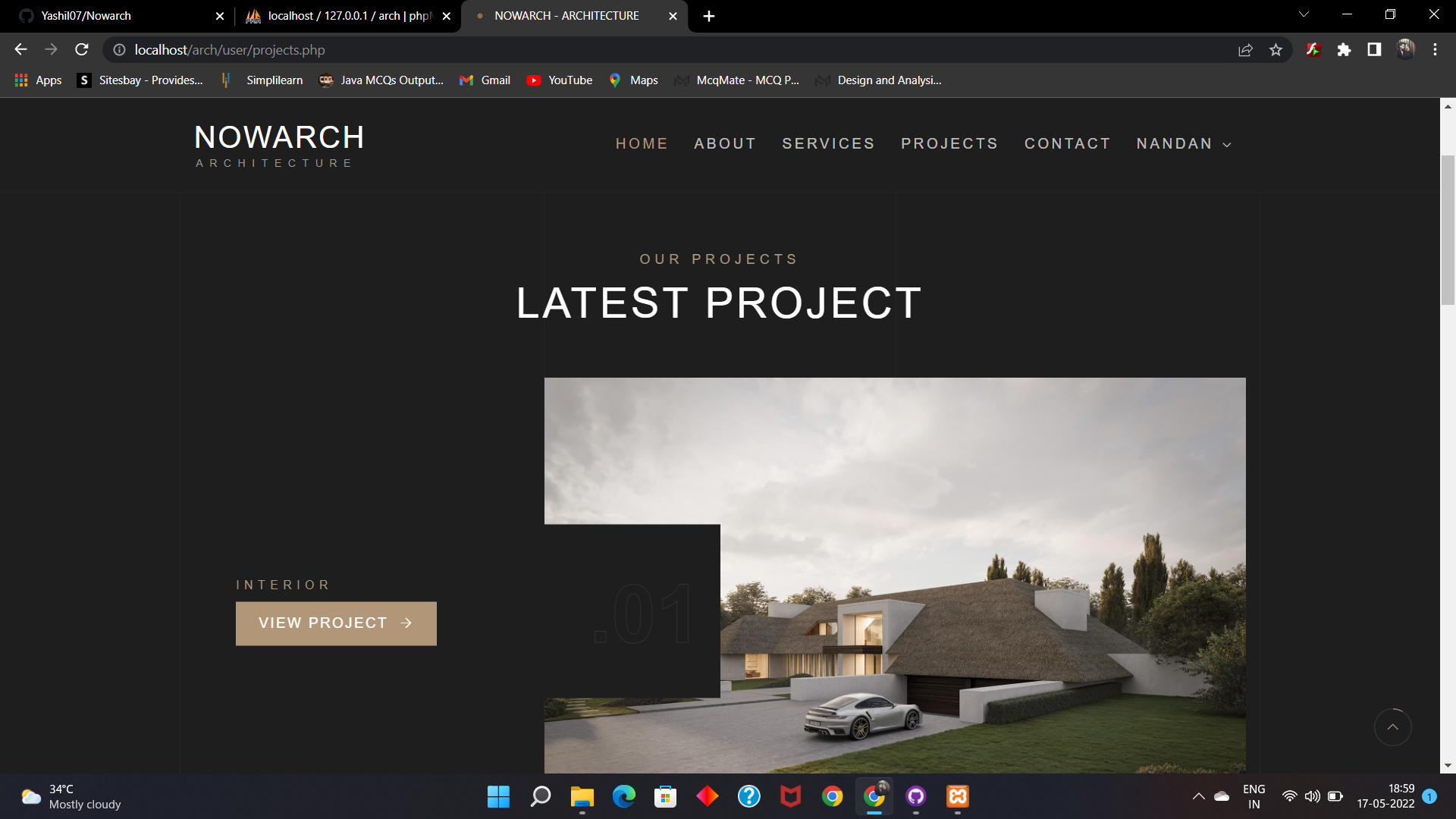 GitHub - ViralJariwala/Nowarch: NOWARCH is a Website for designing your ...
