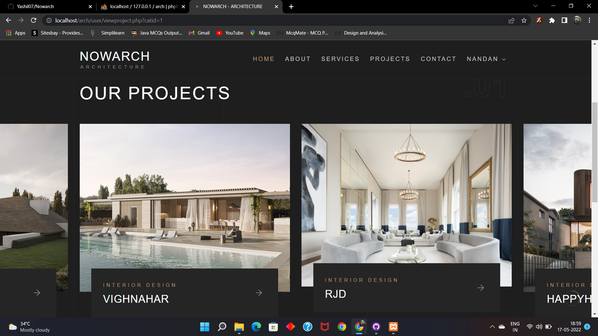 GitHub - ViralJariwala/Nowarch: NOWARCH is a Website for designing your ...