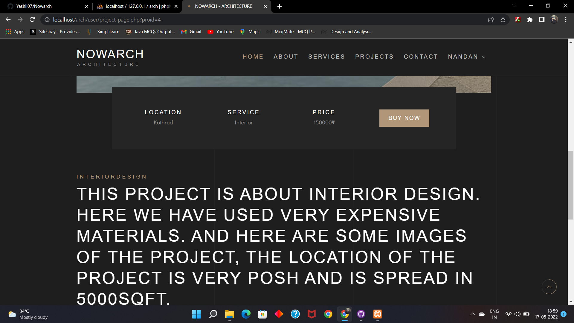 GitHub - ViralJariwala/Nowarch: NOWARCH is a Website for designing your ...