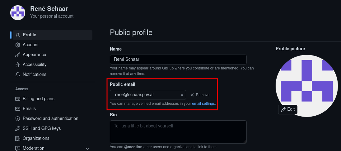 [Feature Request] Option to choose which email will be displayed ...