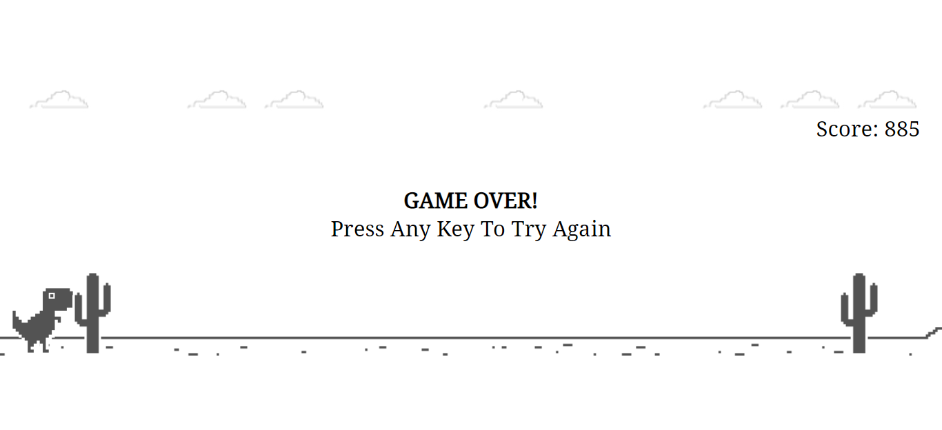 GitHub - MarlonJames99/Dino_Game: A remake of the famous Google Chrome ...