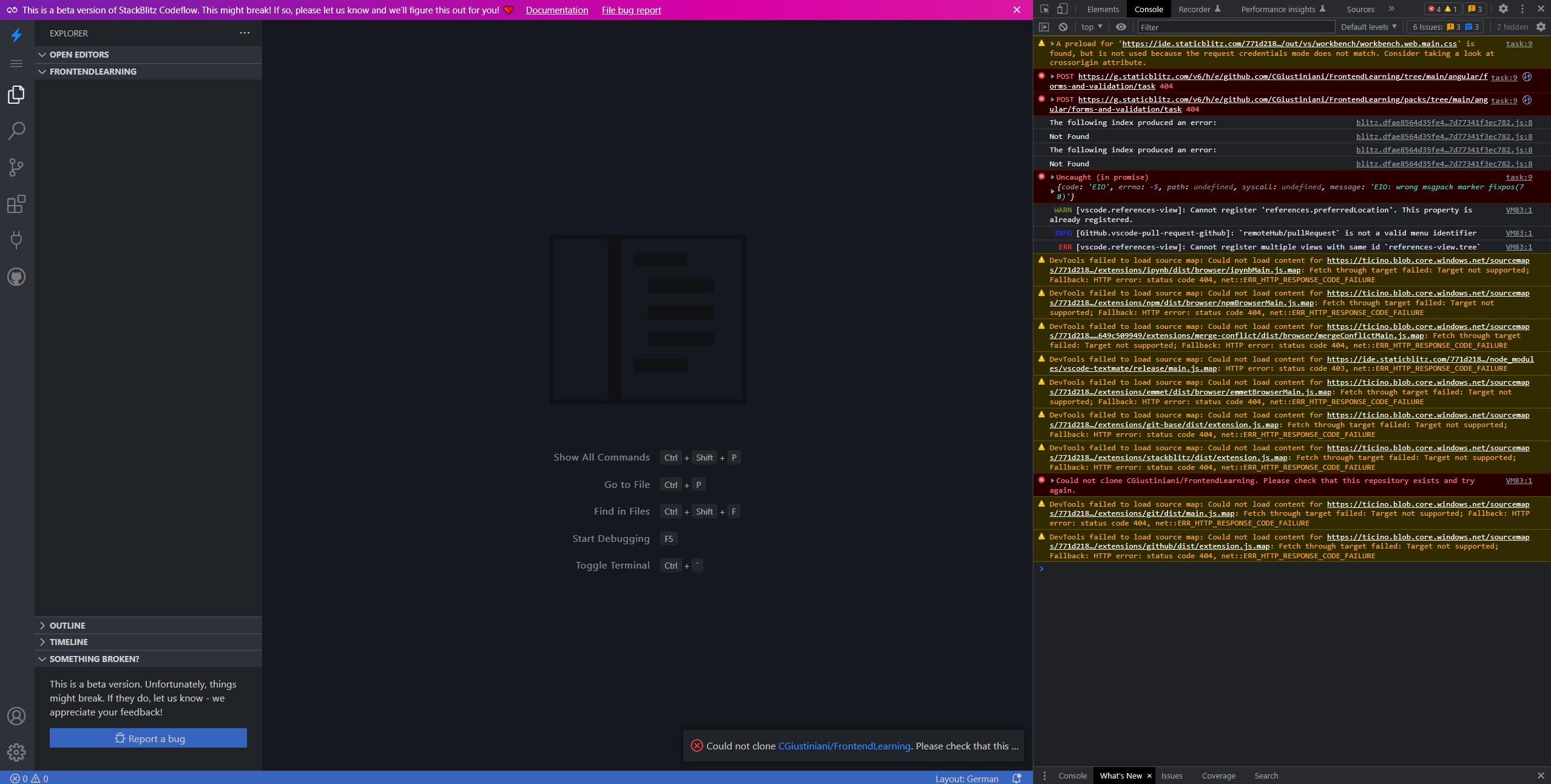 Repo subfolder 404 error · Issue #873 · stackblitz/webcontainer-core ...
