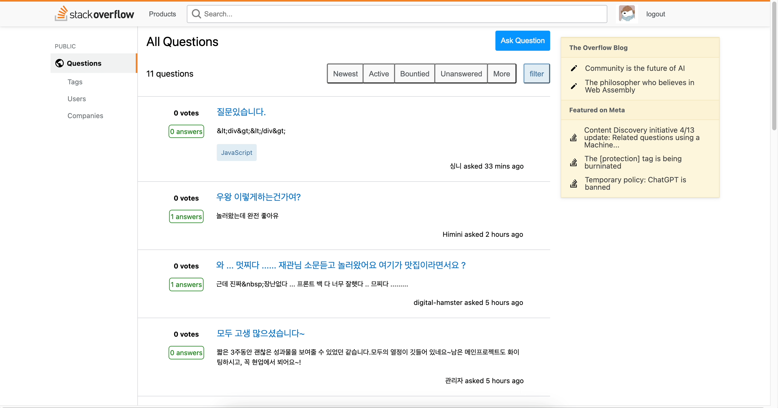 GitHub - codestates-seb/seb43_pre_034: Stackoverflow Clone Project 🍊