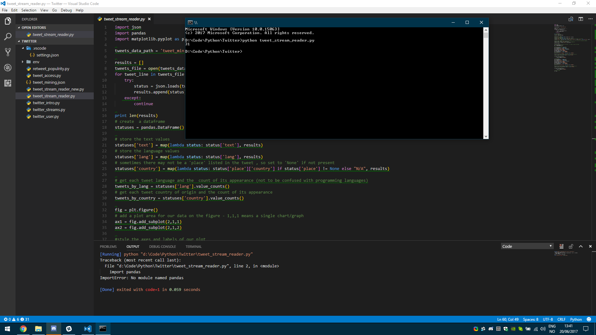 Python (Pandas) - Running code requires restart of VCS · Issue #129 ...