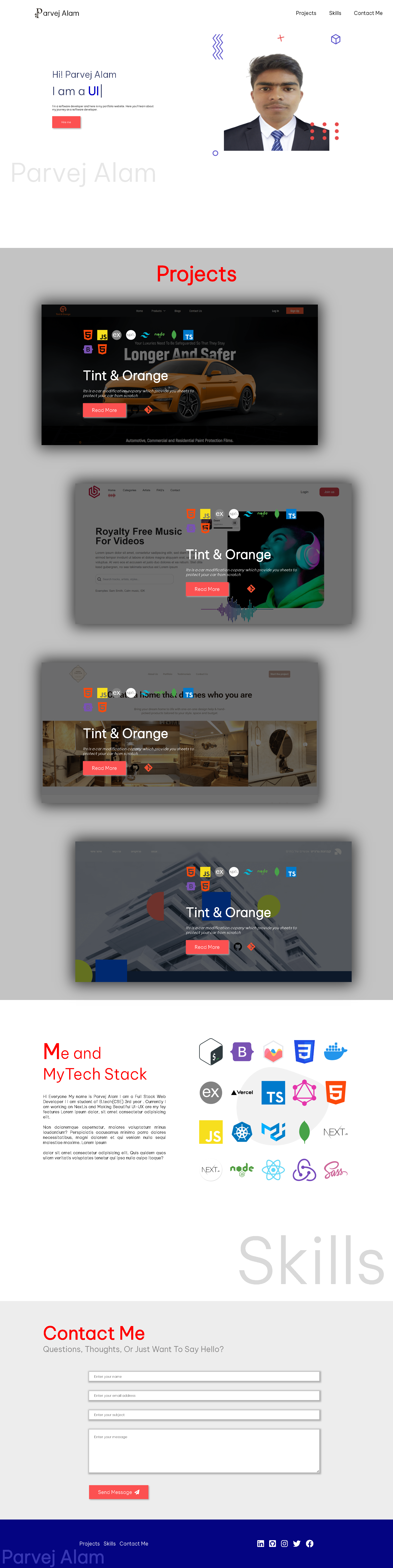 GitHub - Parvej45/Portfolio: Portfolio · GitHub