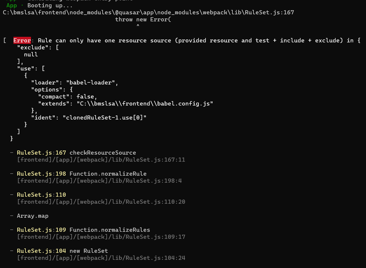 Problem upgrading to 1.19.4/@app 2.4.1 · quasarframework quasar ...