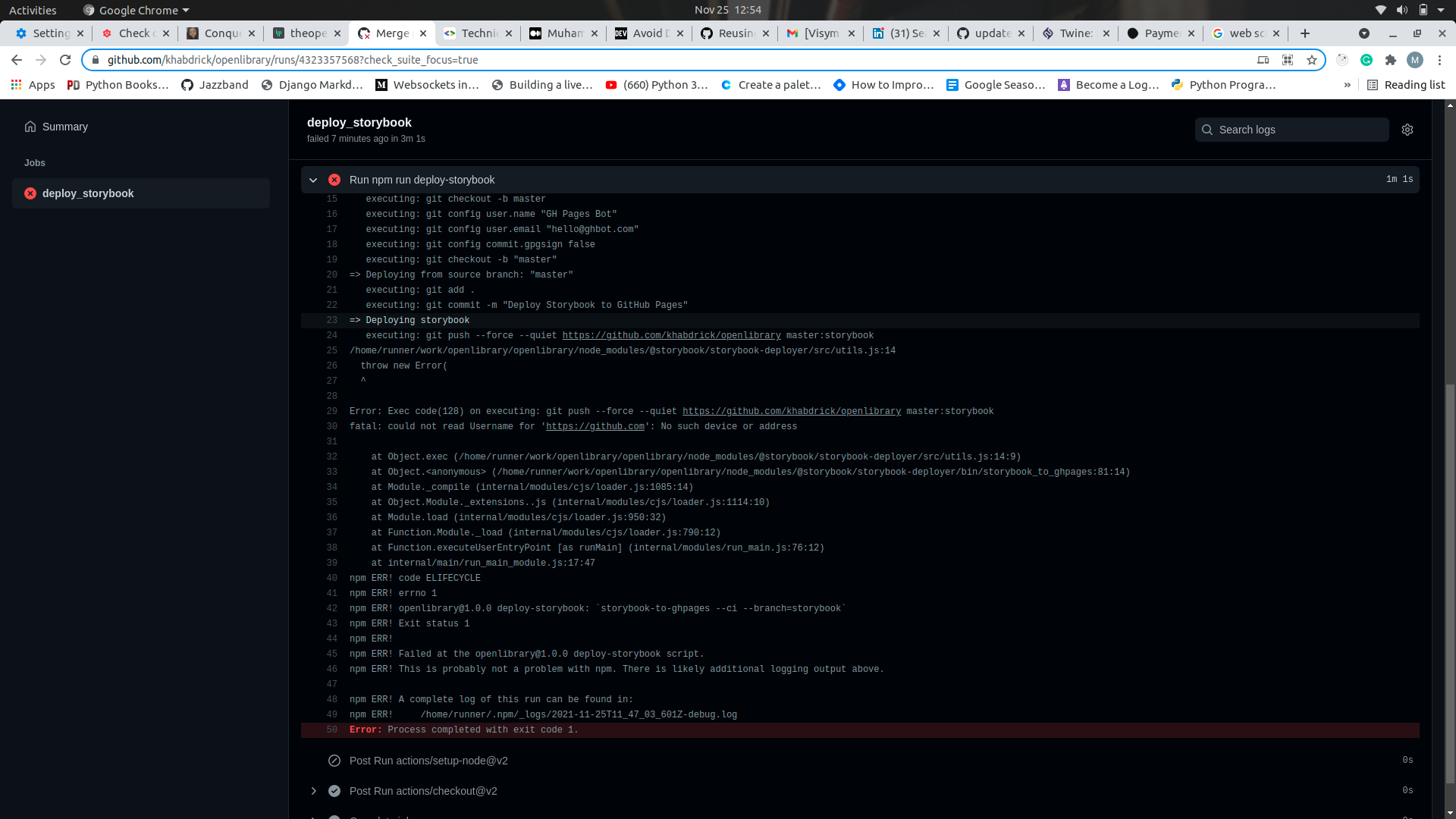 Freshly forked repo python3.9 errors · Issue 5926 ·