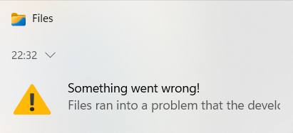 Files crashes when i right click on empty area · Issue #8079 · files ...