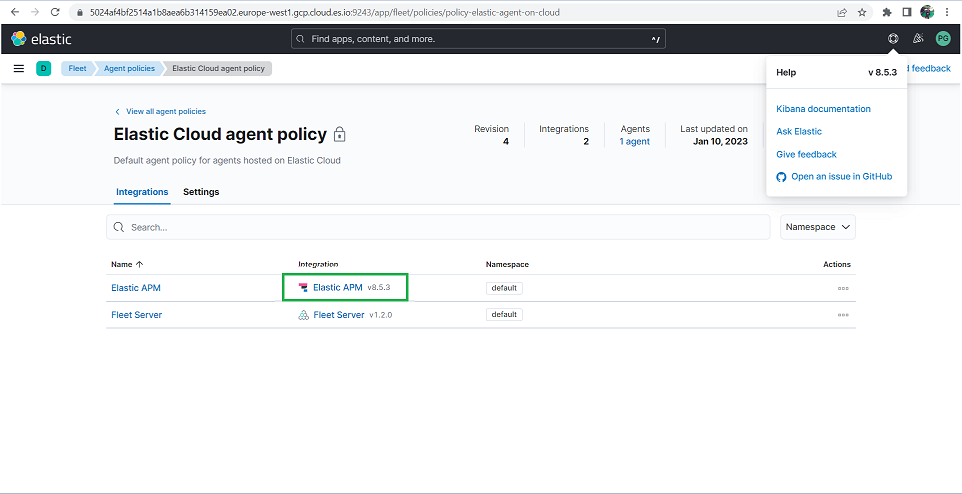 APM version 7.16.0 is installed by default instead of 7.17.0 when added ...