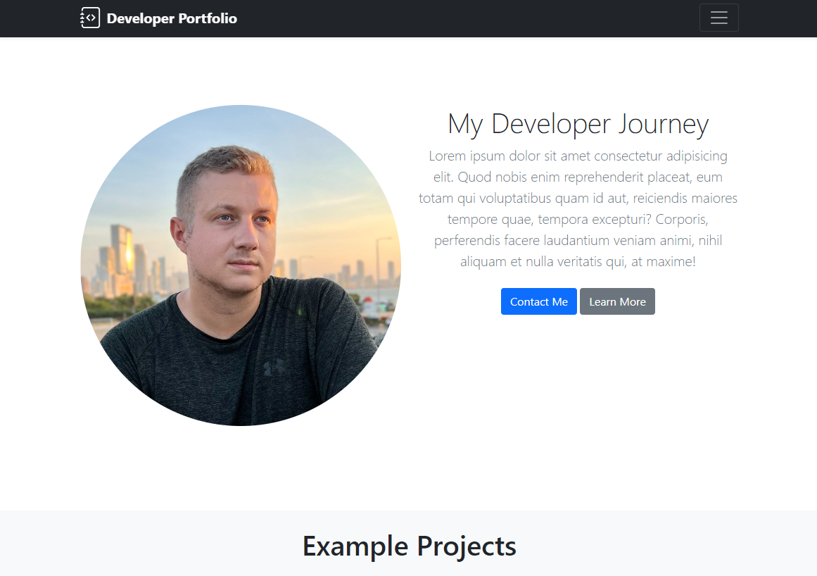GitHub - AlexLind/developer-portfolio-bootstrap