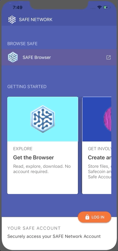 iOS Launch Page