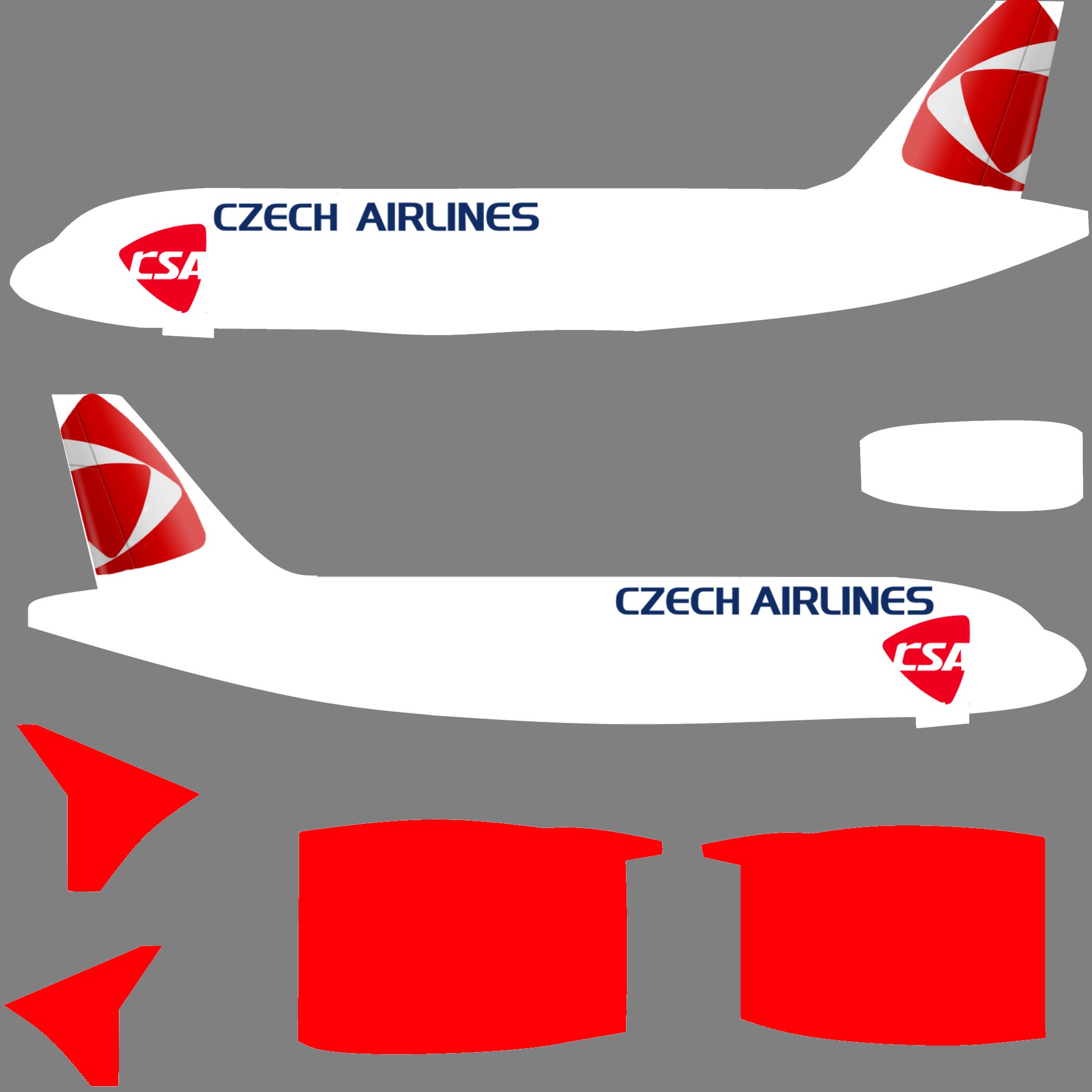 Czech airlines a319 livery request issue 153 kolos26 geofs