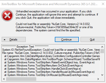 [BUG] · Issue #1102 · MscrmTools/XrmToolBox · GitHub