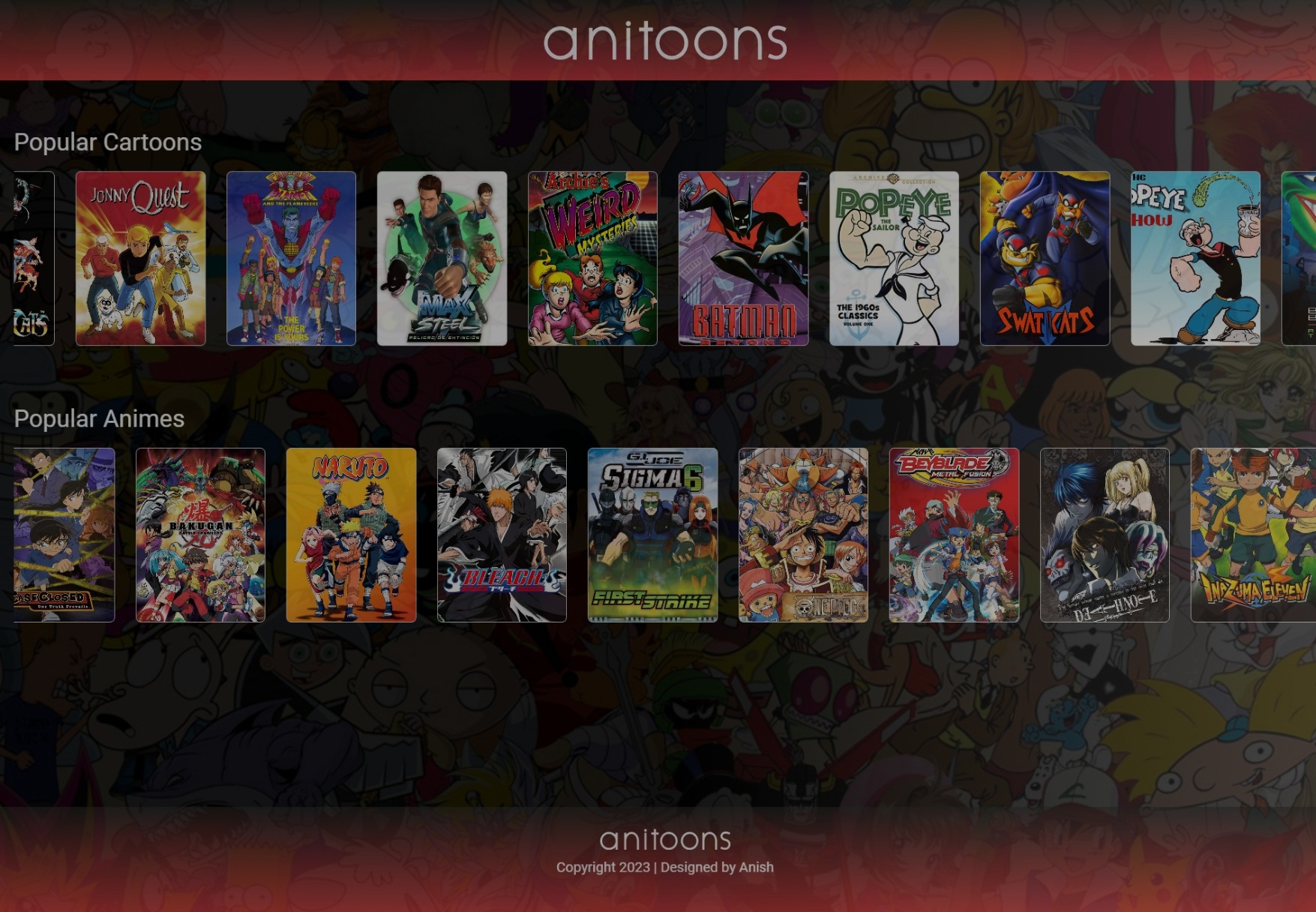 GitHub - anishVermaIsHere/anitoons: list of all cartoons and animes
