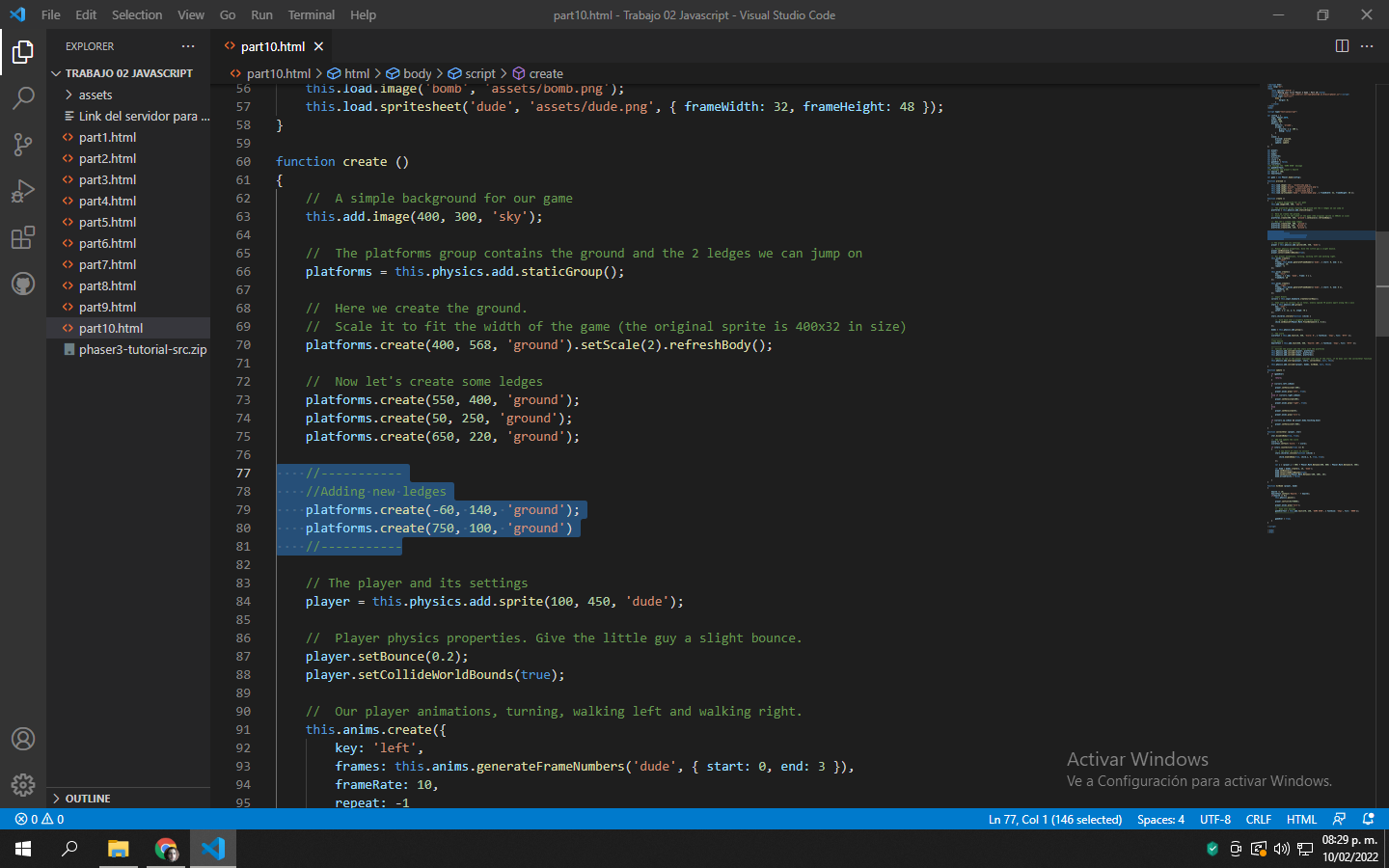 GitHub - AbrahamPP2000/Juego-Phaser-Javascript-Trabajo-02: Pequeño ...
