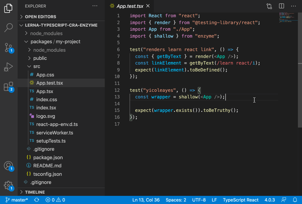 Lerna + CRA + Ts. My setupTest.ts is not being readed. · Issue #2542 ...