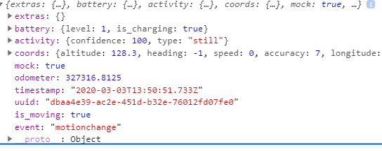 Background Geolocation plugin location on event is triggering ...