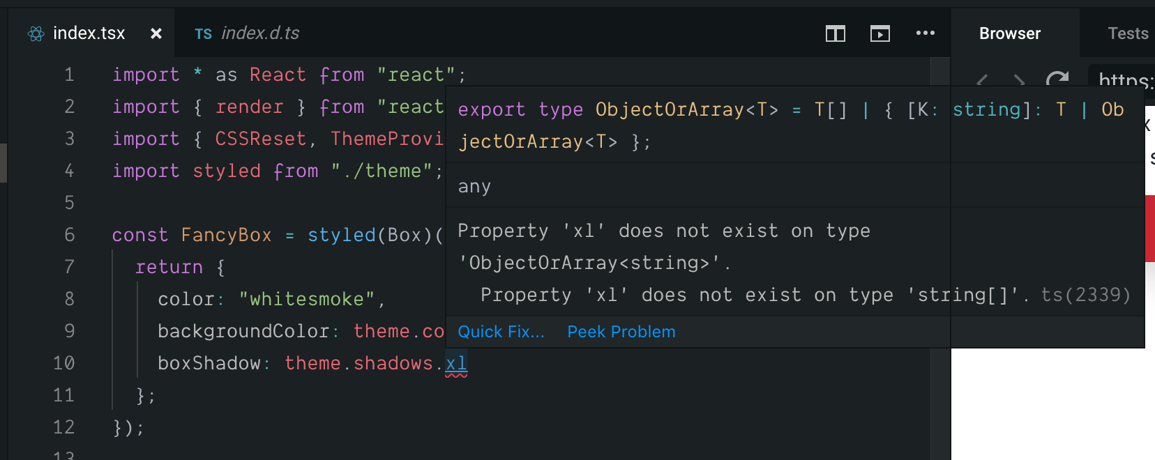How to use theme object with typescript and @emotion/styled · Issue #90 ...