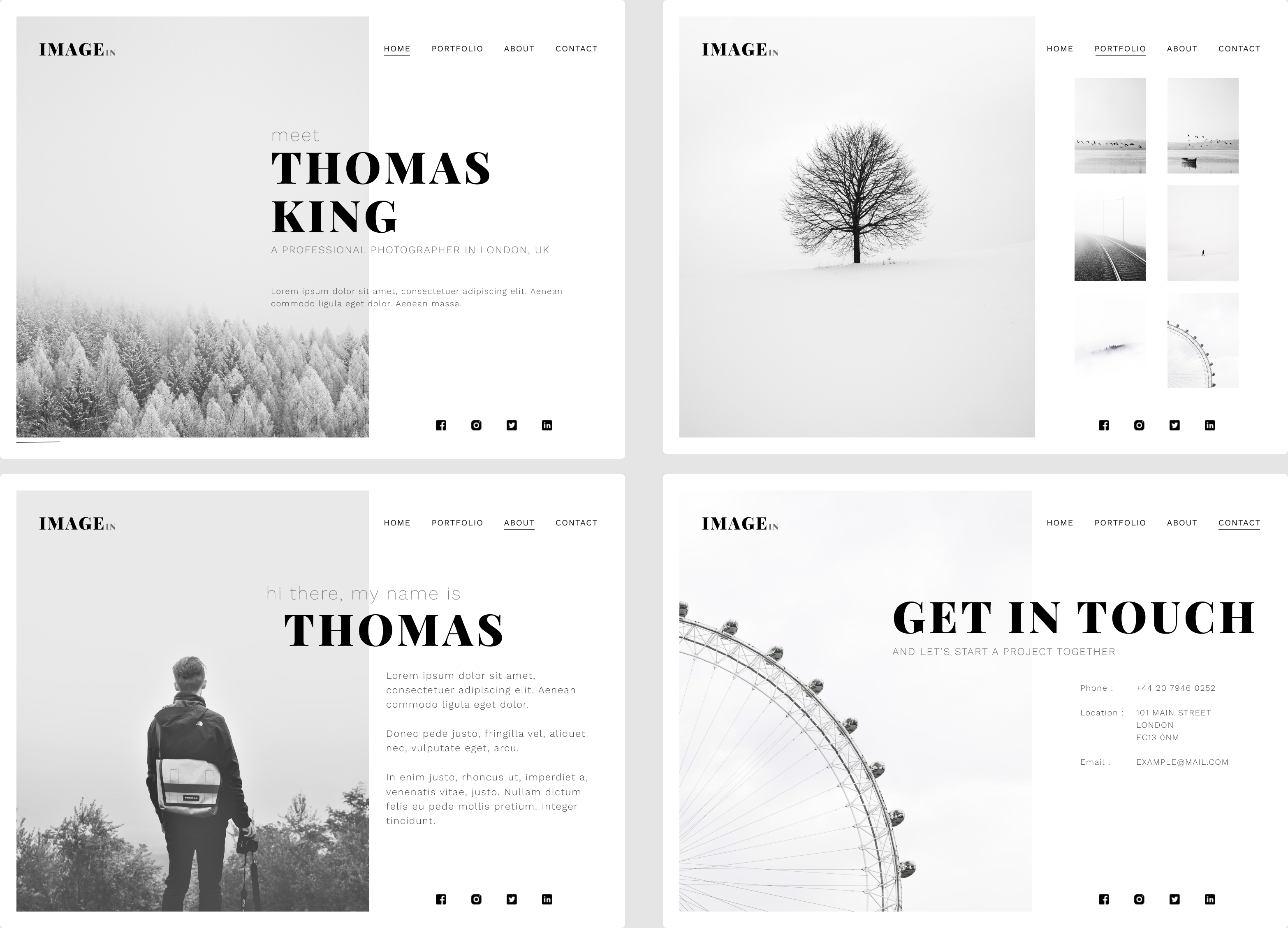 GitHub - rosoema/photo-portfolio: Photographer's Gallery built in React ...