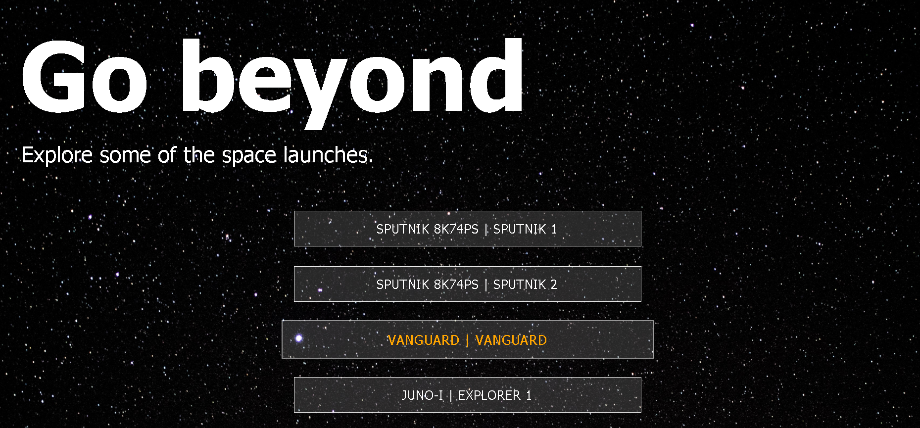 GitHub - rosoema/space-launches: Simple React App for exploring Space ...