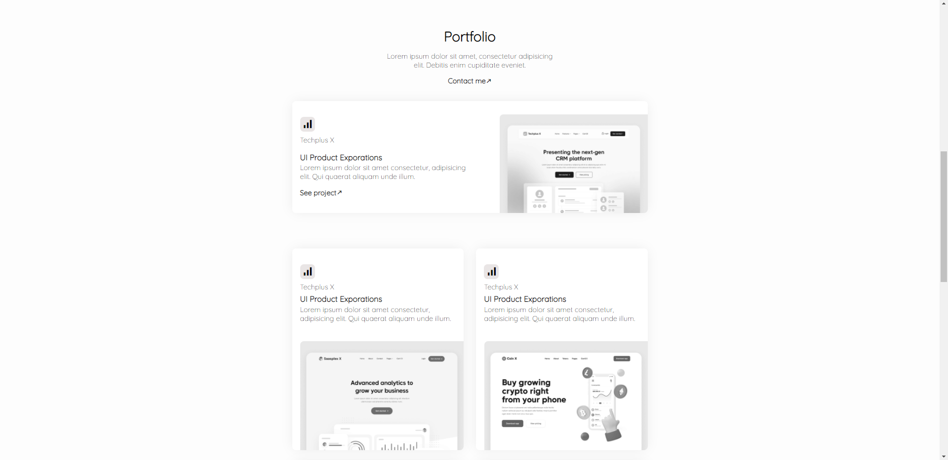 GitHub - BiancaStroiu/portfolio-mockup: Simple work portfolio template