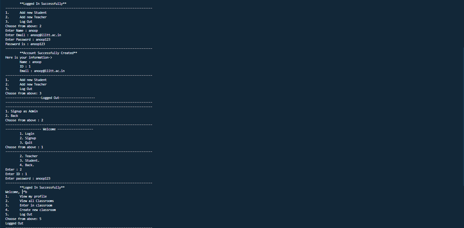 Add Teacher Teacher login