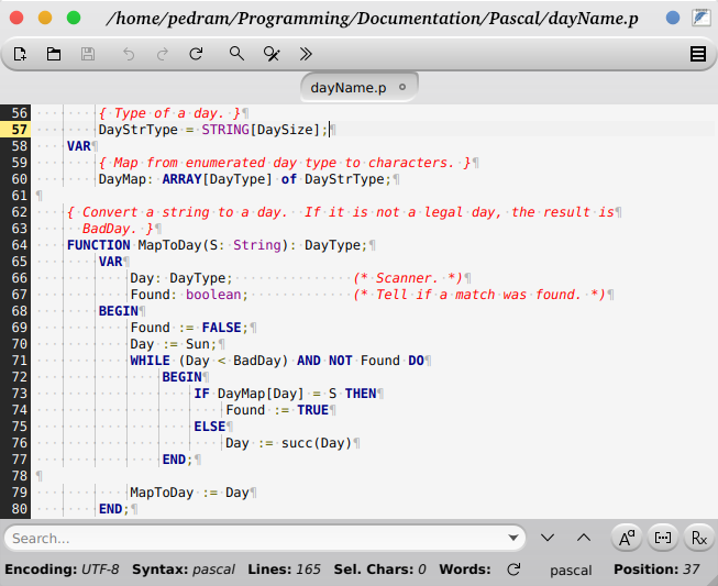 Syntax highlighting: Pascal · Issue #479 · tsujan/FeatherPad · GitHub
