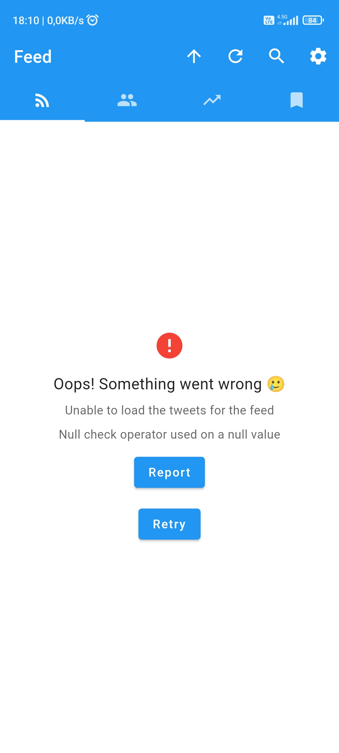 [BUG] Not loading · Issue #324 · jonjomckay/fritter · GitHub