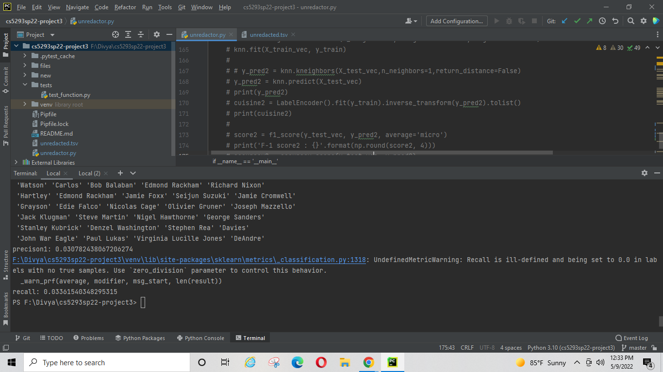 GitHub - pinn0002/cs5293sp22-project3