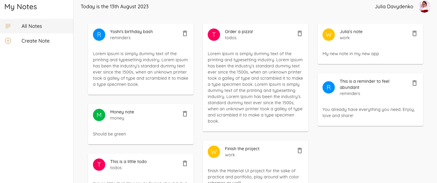 GitHub - juliadavydenko/material-ui-notes-app