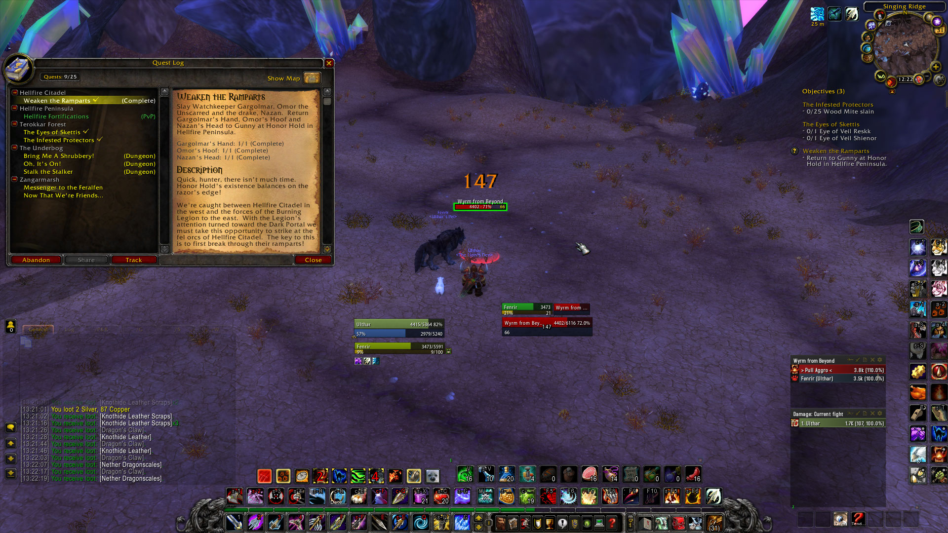 [Blade's Edge Mountain] NPC "Wyrm From Beyond" spawned outside of