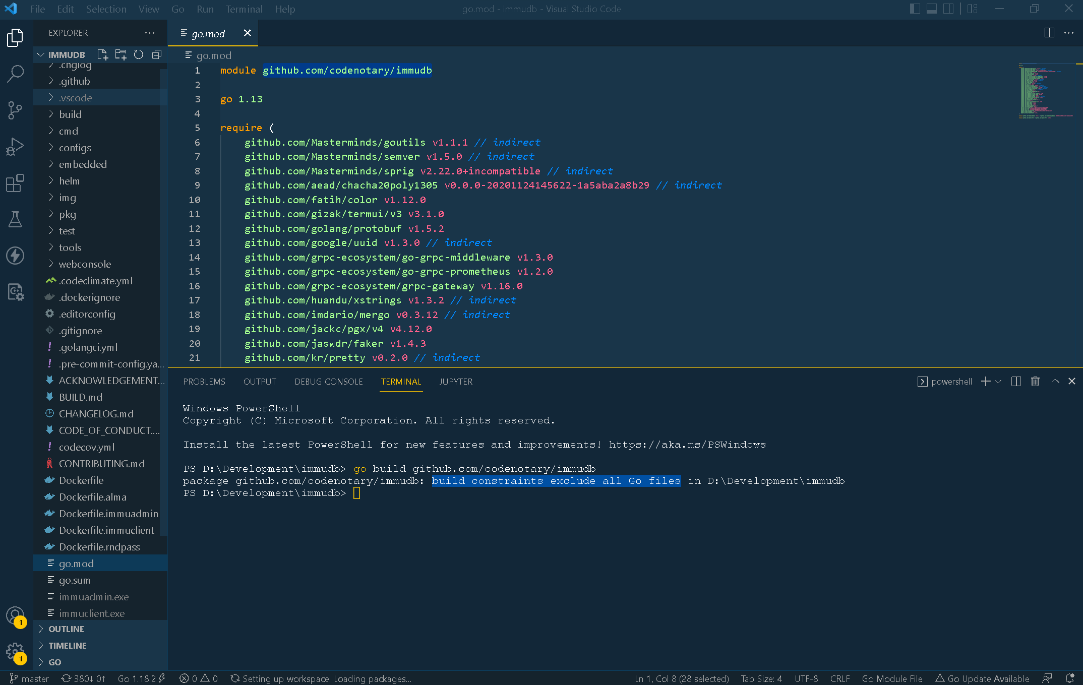 [Bug] Failed to build from source code · Issue 1121 · codenotary