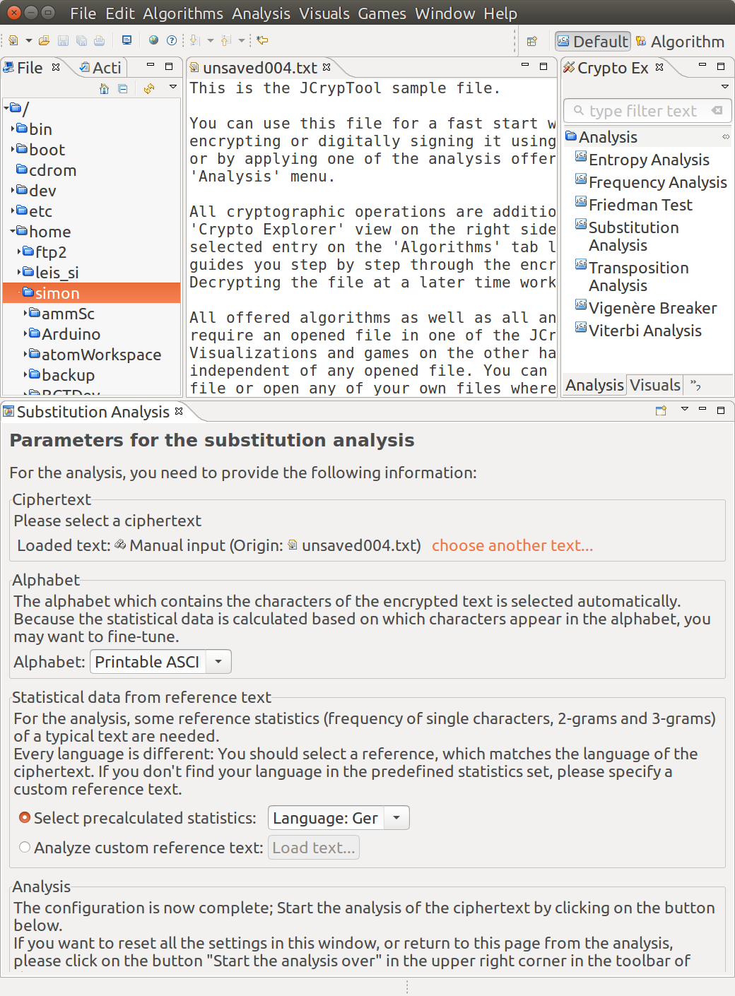 TextLoaderUI not working correctly · Issue #173 · jcryptool/crypto