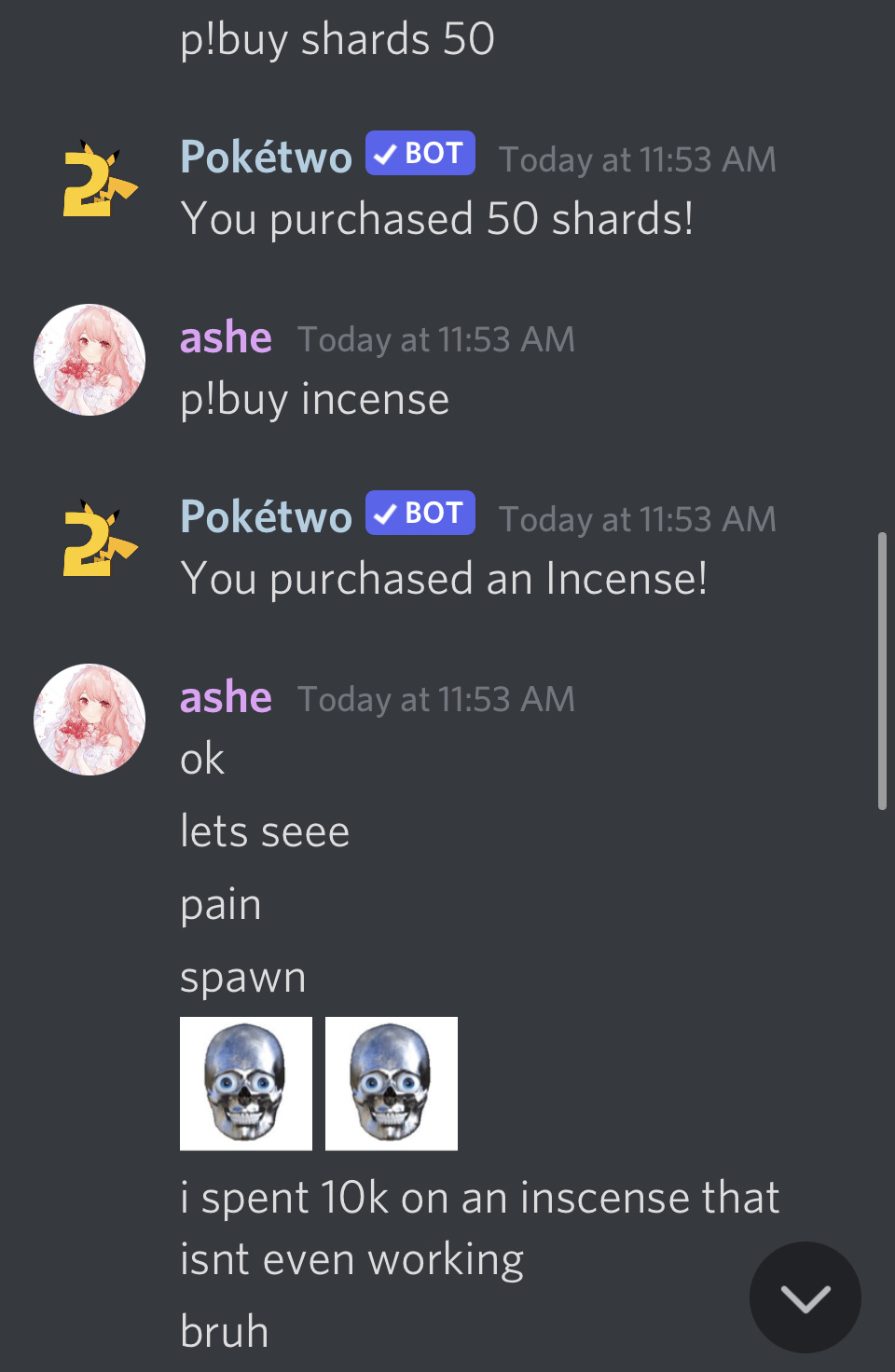 Incense burners can be bought but will not spawn pokémon, this bug has