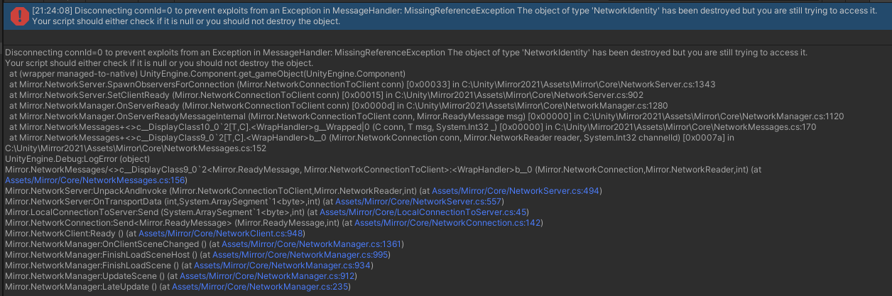 Networked Objects Under Disabled Parents Leads To Disconnect On Scene ...