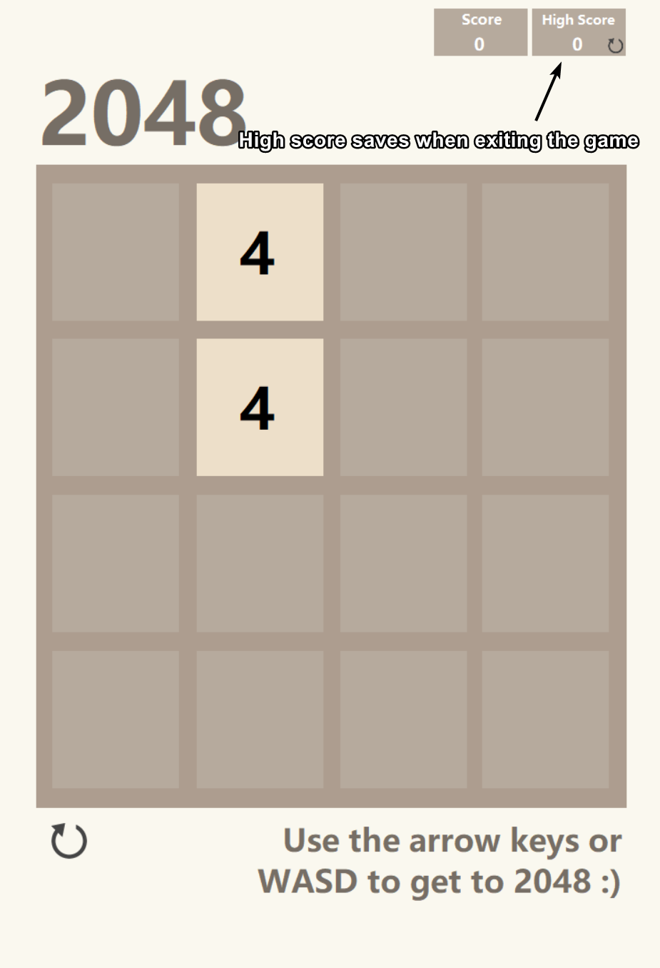 GitHub - mmeppelink20/2048: 2048 game
