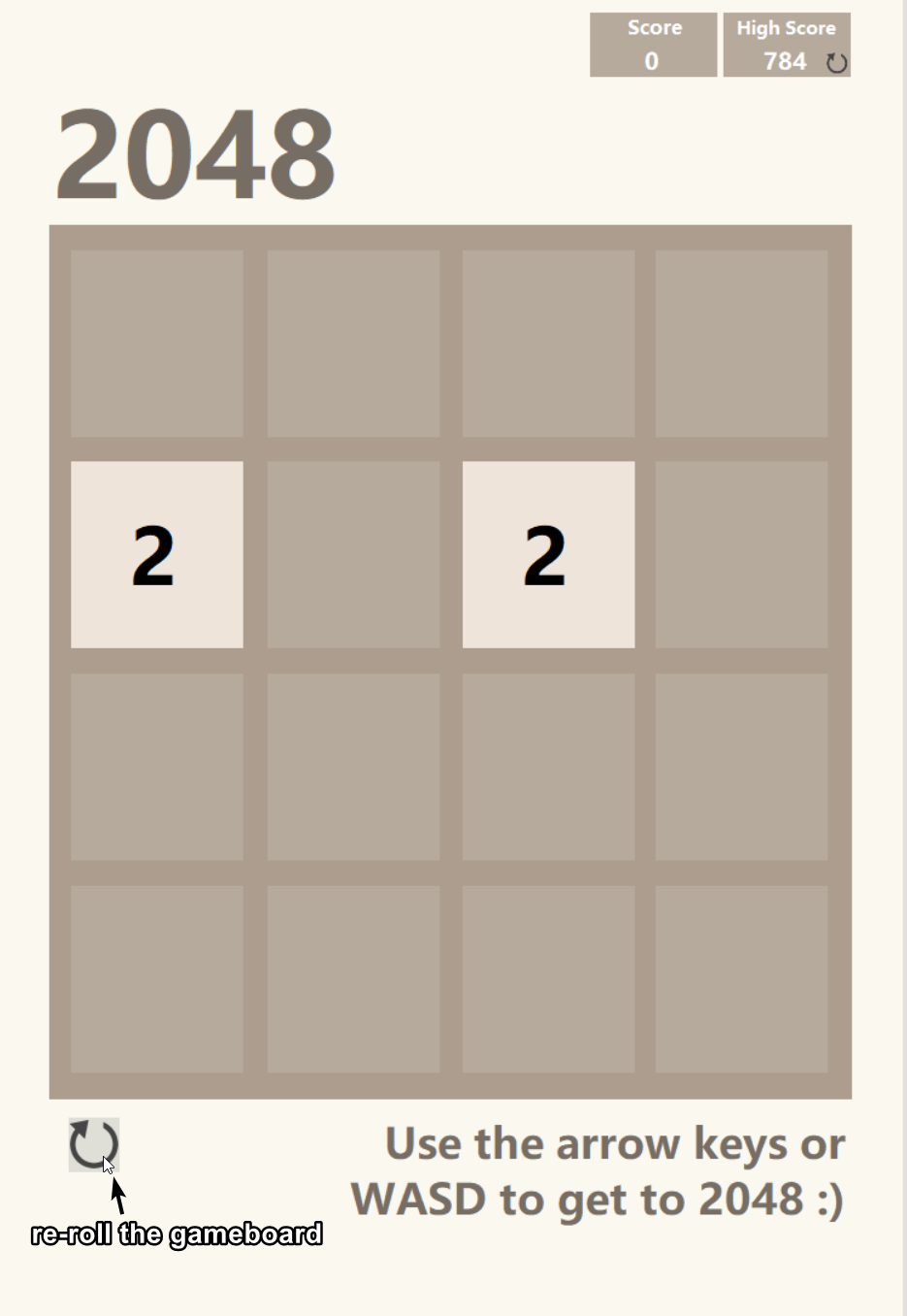GitHub - mmeppelink20/2048: 2048 game