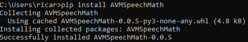 AVMSpeechMath