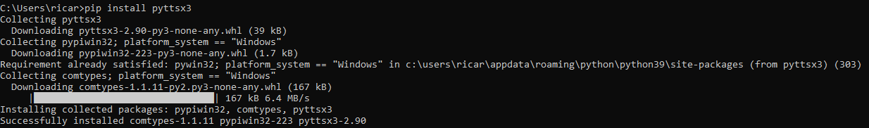pyttsx3